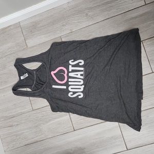 Women's "I love squats" Workout Tank